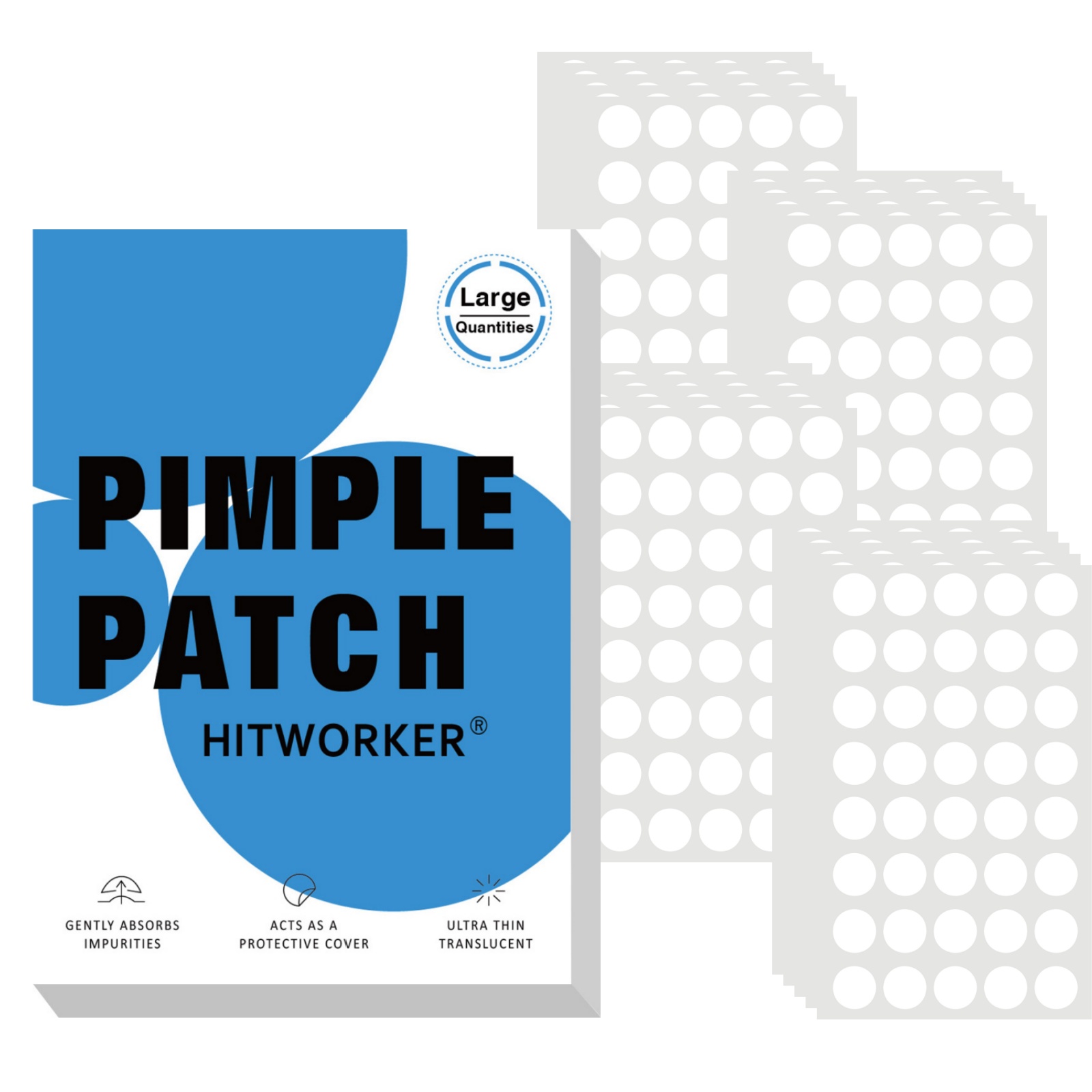 Skincare Acne - 800Pcs Hydrocolloid Acne Pimple Patches, Invisible