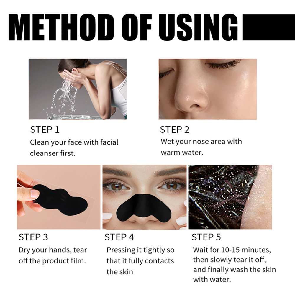 10/20/50/100PCS Nose Blackhead - Charcoal Pore Strip 评论和价格