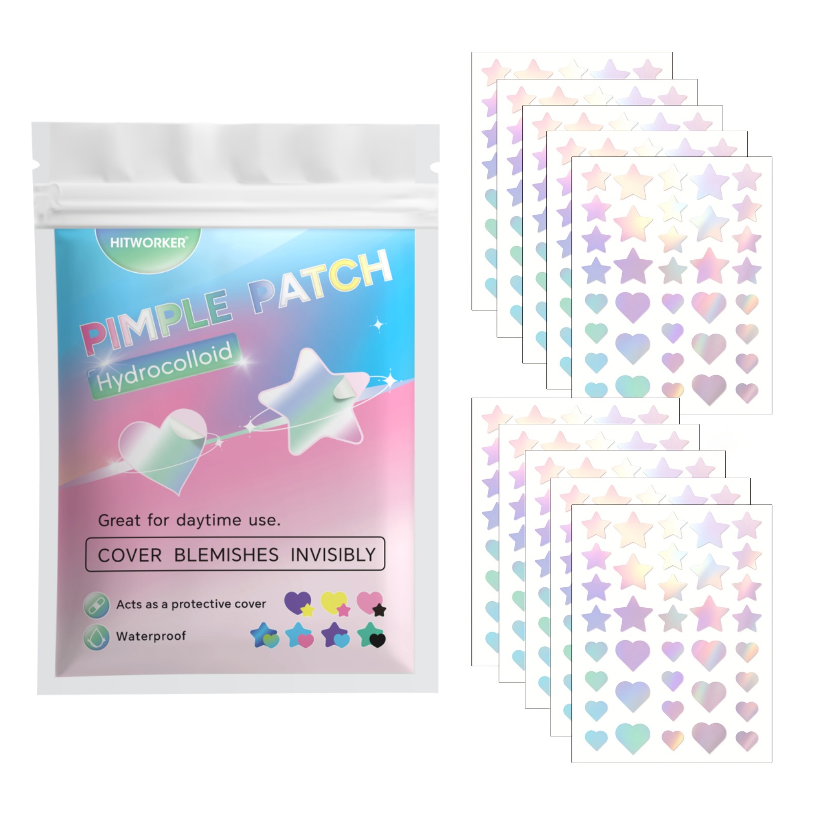360pcs Colorful Acne Patches – - Skincare Acne 评论和价格