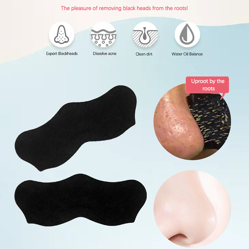10Pcs Unisex Blackhead Remove  - Charcoal Pore Strip 评论和价格