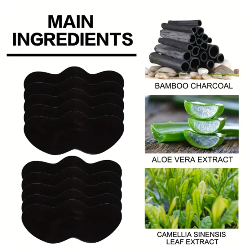 10/20/50Pcs Charcoal Blackhead - Charcoal Pore Strip 评论和价格