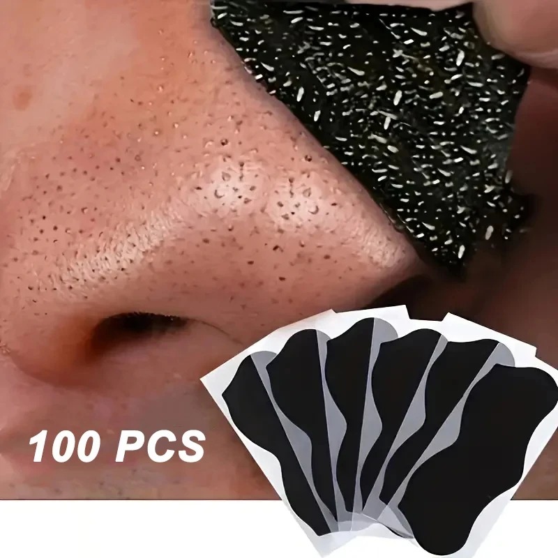 10/50/100Pcs Blackhead Remover - Charcoal Pore Strip 评论和价格